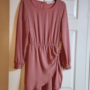 NWT Just Fab Women's Pink Knee Length Dress Size XS